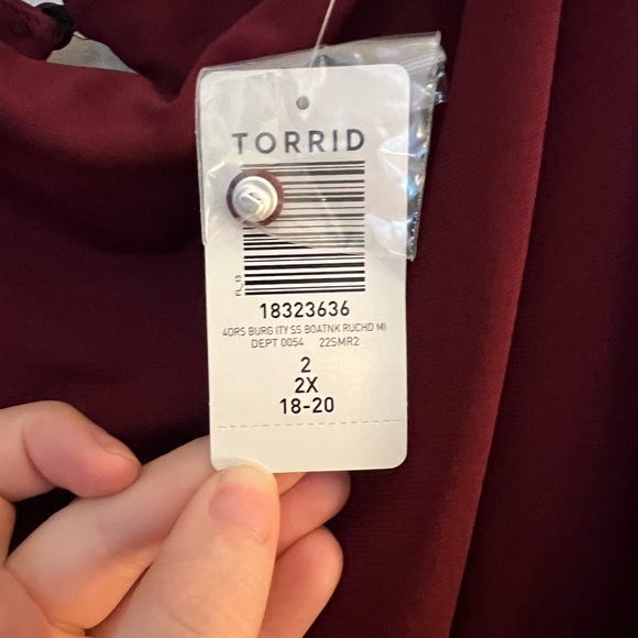 NWT Torrid Dress (Maroon/Red) Size 2x - Picture 4 of 4
